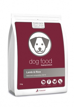 Superpremium dog food lamb - small & mini 3 kg, Lamb & Rice 26/16 (3 kg)