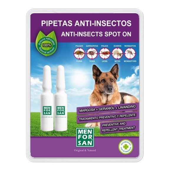 Menforsan přírodní antiparazitní pipety pro psy 